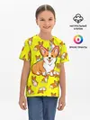 Детская базовая футболка / Corgi