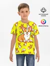 Детская базовая футболка / Corgi