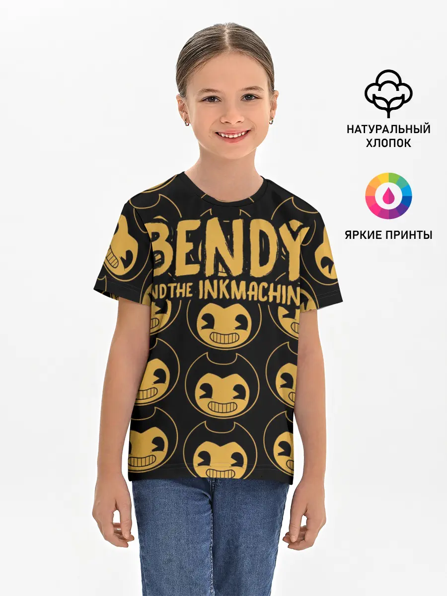 Детская базовая футболка / Bendy And The Ink Machine