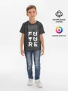 Детская базовая футболка / Надпись Hack the future