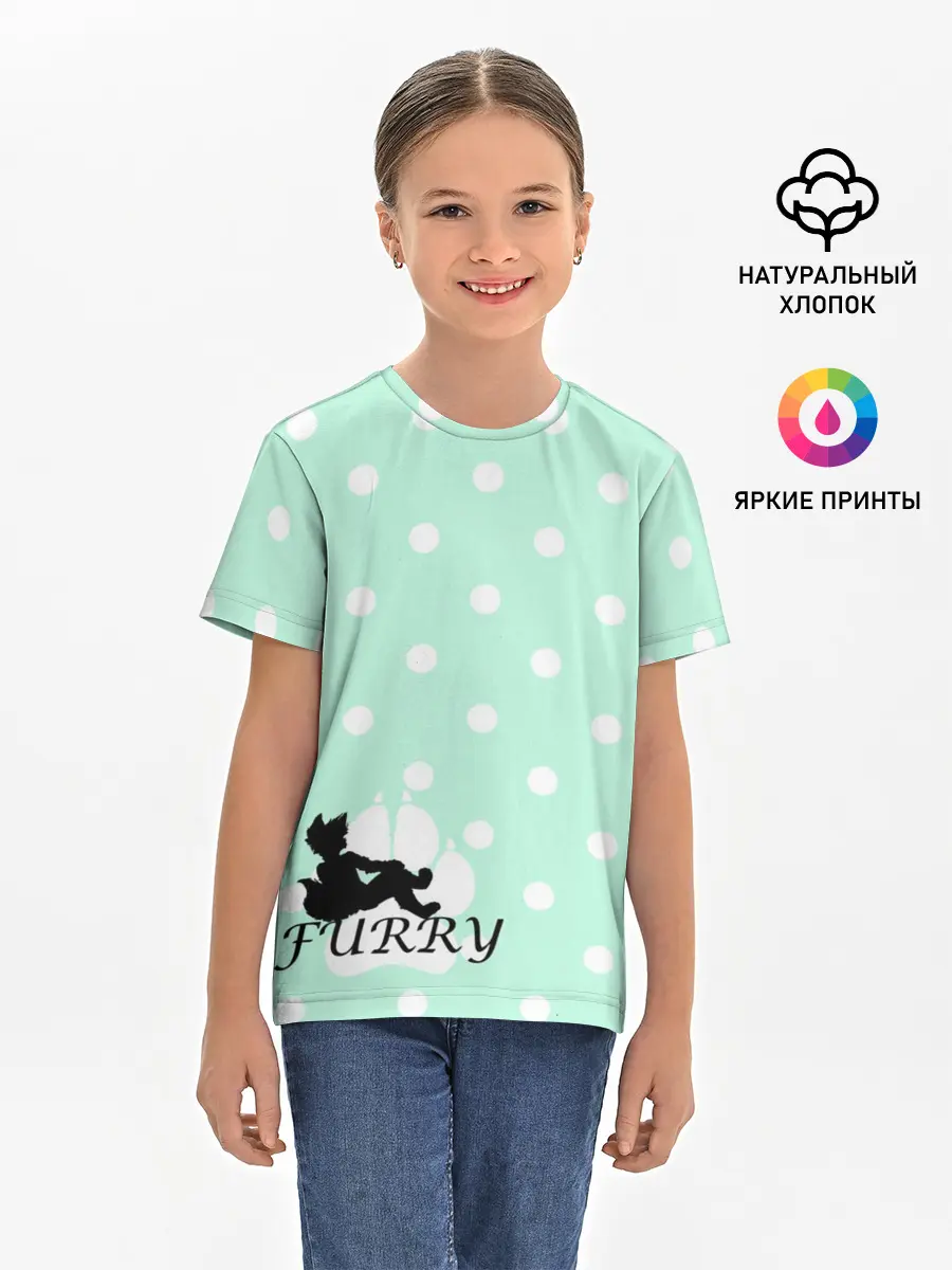 Детская базовая футболка / Furry Fox