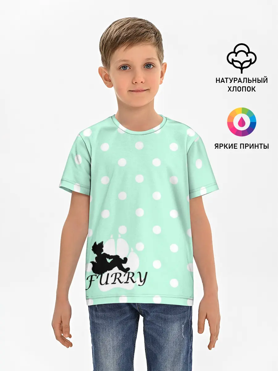 Детская базовая футболка / Furry Fox