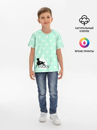 Детская базовая футболка / Furry Fox