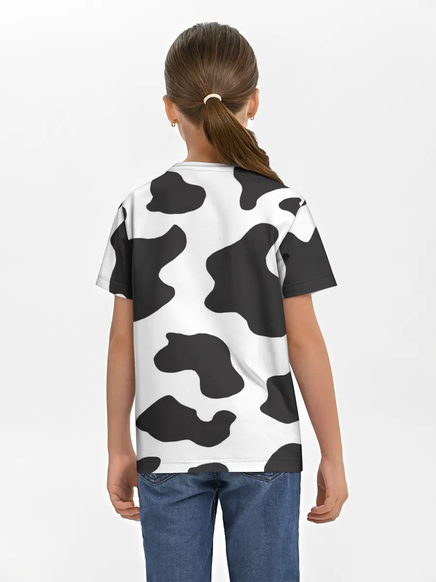 Детская базовая футболка / COW PRINT