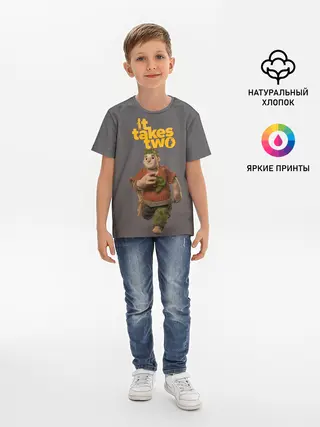 Детская базовая футболка / It takes two | Нужны двое
