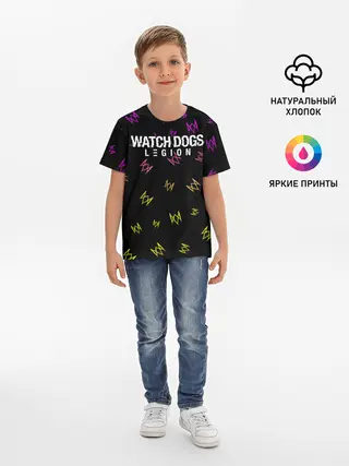 Детская базовая футболка / WATCH DOGS LEGION / ВОТЧ ДОГС