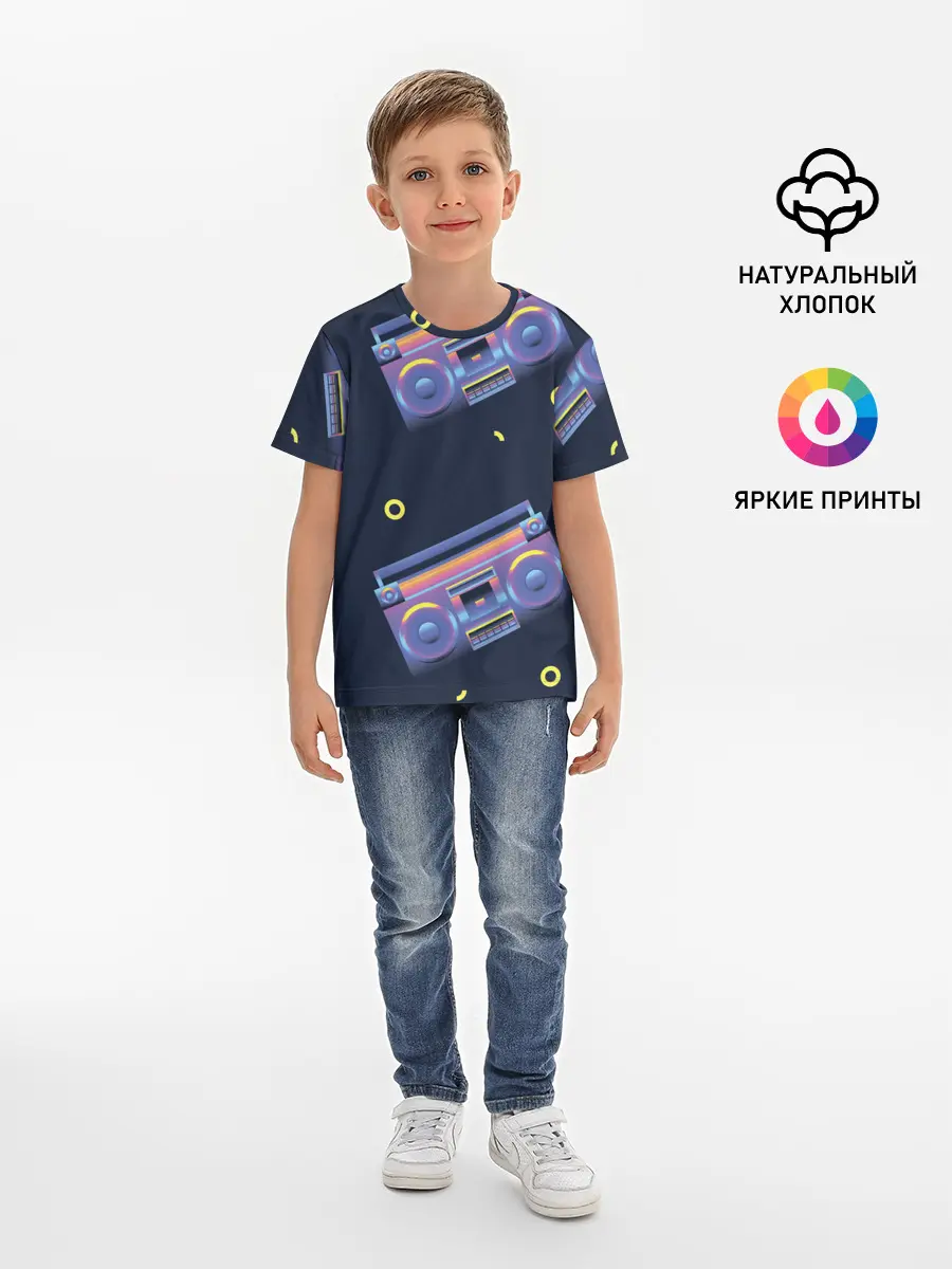 Детская базовая футболка / Retro style