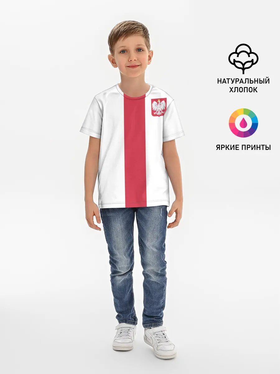 Детская базовая футболка / Сборная Польша
