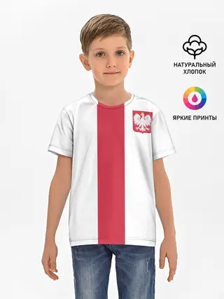 Детская базовая футболка / Сборная Польша