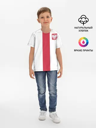 Детская базовая футболка / Сборная Польша
