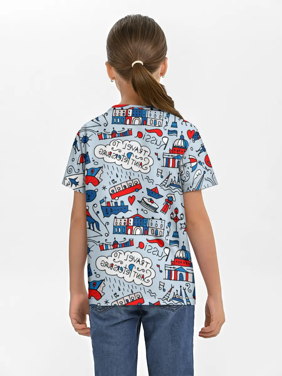 Детская базовая футболка / Travel to Saint Petersburg