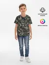 Детская базовая футболка / Именной камуфляж. Лёха