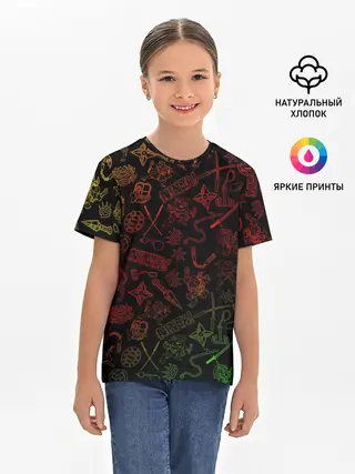 Детская базовая футболка / Ниндзя Черепашки | Иконки