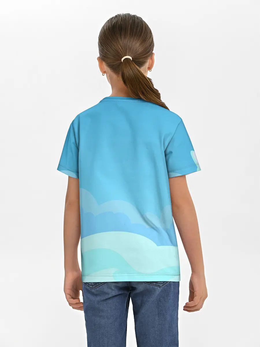 Детская базовая футболка / Небо после грозы