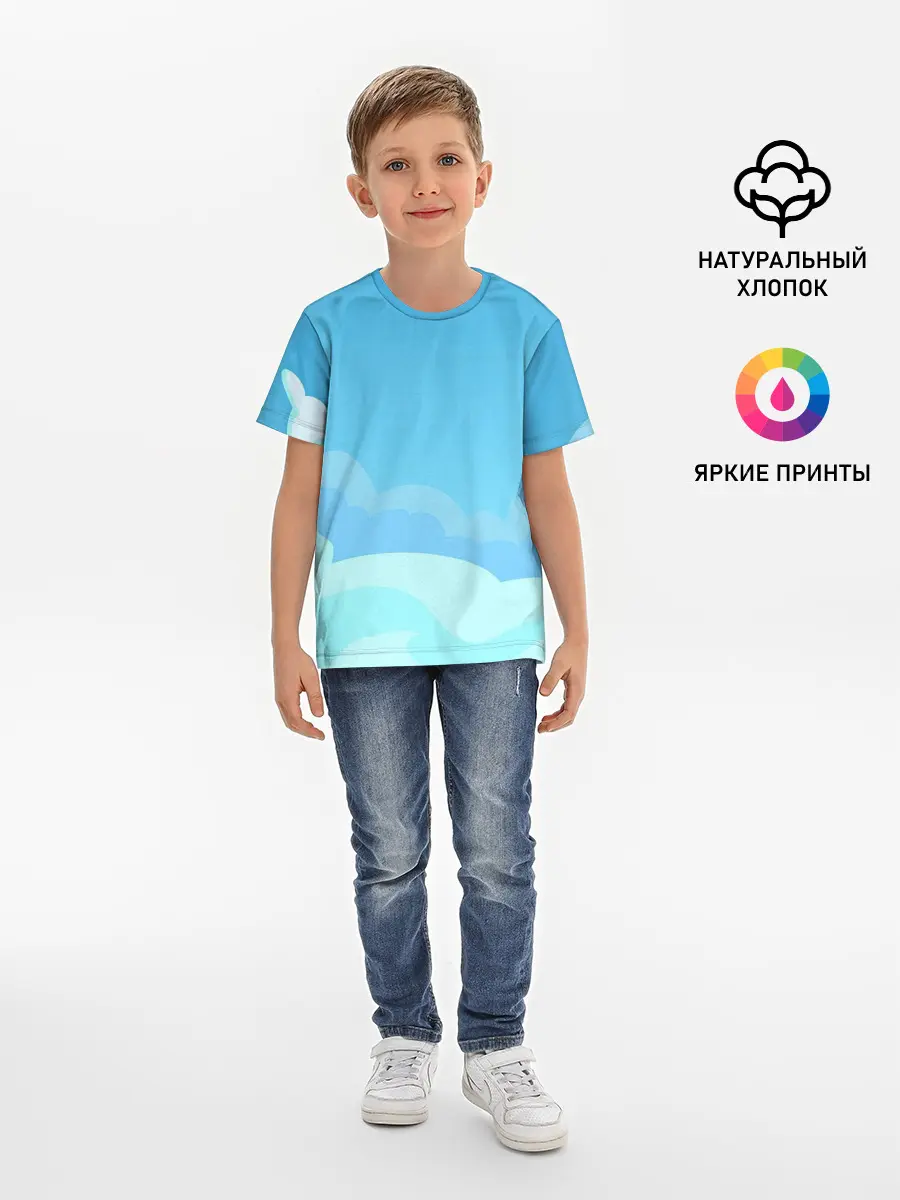 Детская базовая футболка / Небо после грозы