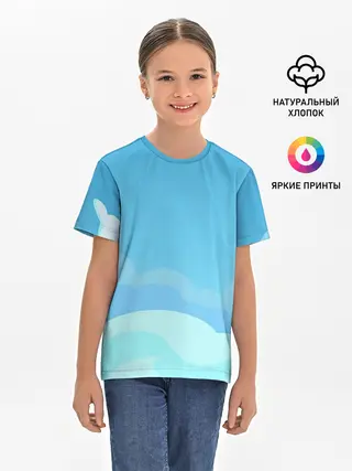 Детская базовая футболка / Небо после грозы
