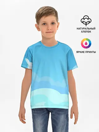 Детская базовая футболка / Небо после грозы