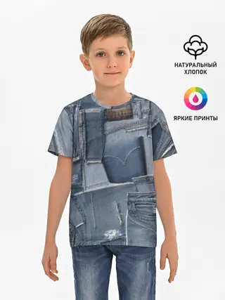 Детская базовая футболка / Jeans life
