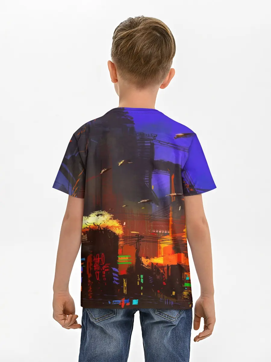 Детская базовая футболка / Cyber Punk 2077