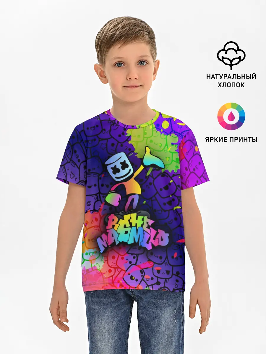 Детская базовая футболка / Marshmello