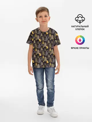 Детская базовая футболка / Ёлочки