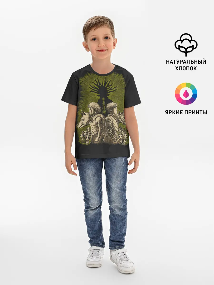 Детская базовая футболка / Принцесса Мононоке