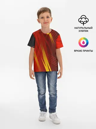 Детская базовая футболка / Red sport style