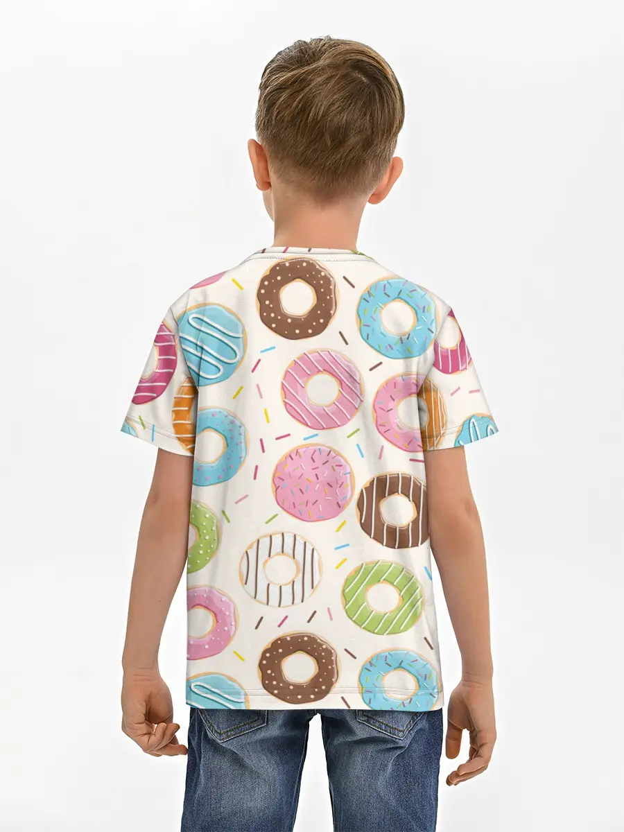 Детская базовая футболка / Пончики / Donuts