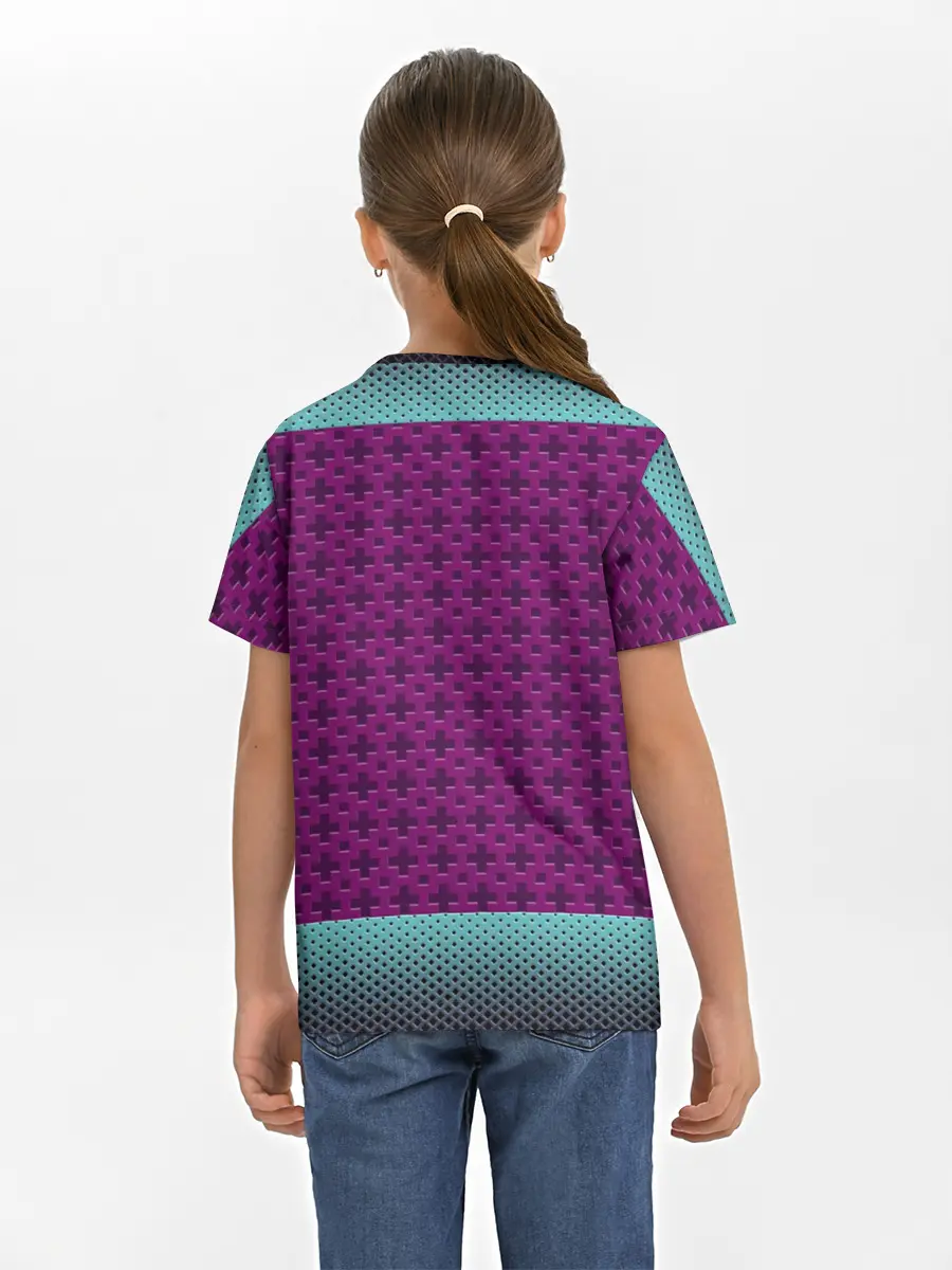 Детская базовая футболка / Неоновый гонщик