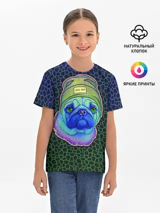 Детская базовая футболка / Мопс