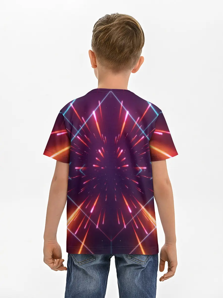 Детская базовая футболка / SYNTHWAVE / RETROWAVE