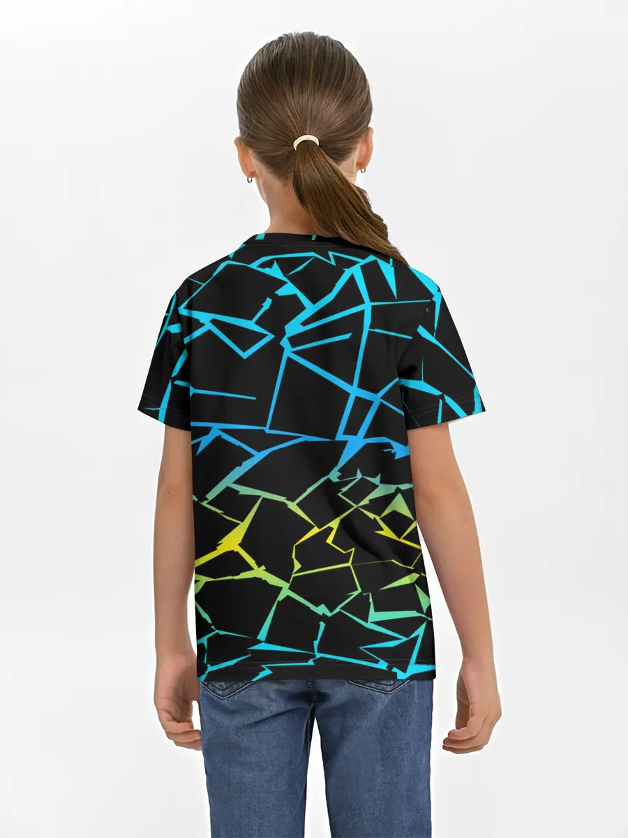 Детская базовая футболка / НЕОНОВЫЙ ГРАДИЕНТ