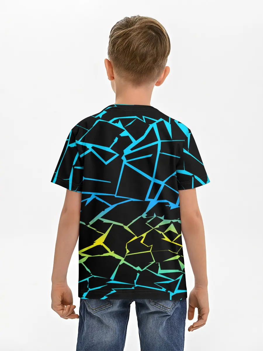 Детская базовая футболка / НЕОНОВЫЙ ГРАДИЕНТ