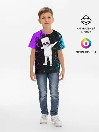 Детская базовая футболка / MARSHMELLO