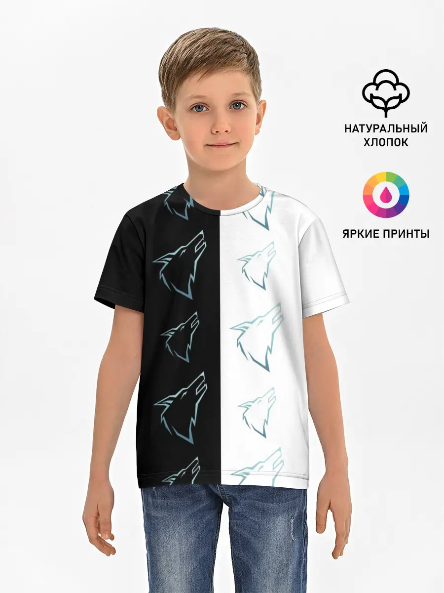 Детская базовая футболка / Волк среди волков