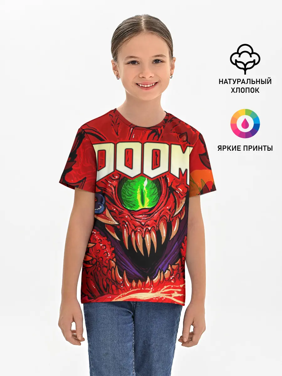 Детская базовая футболка / DOOM Eternal