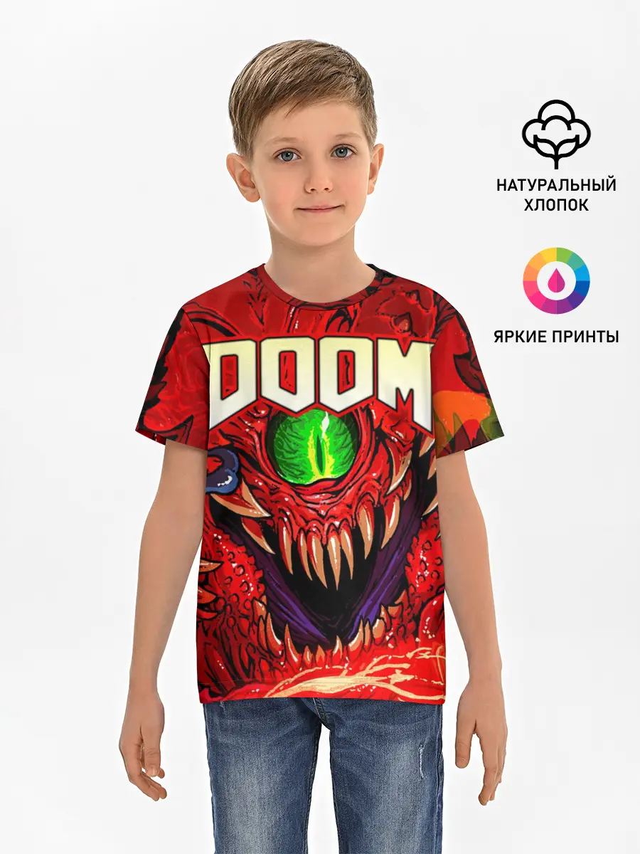 Детская базовая футболка / DOOM Eternal