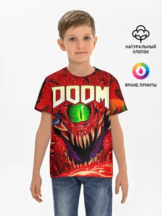 Детская базовая футболка / DOOM Eternal