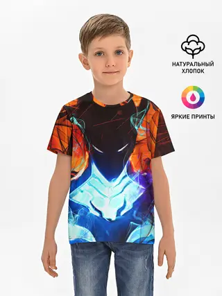 Детская базовая футболка / Поднятие уровня в одиночку