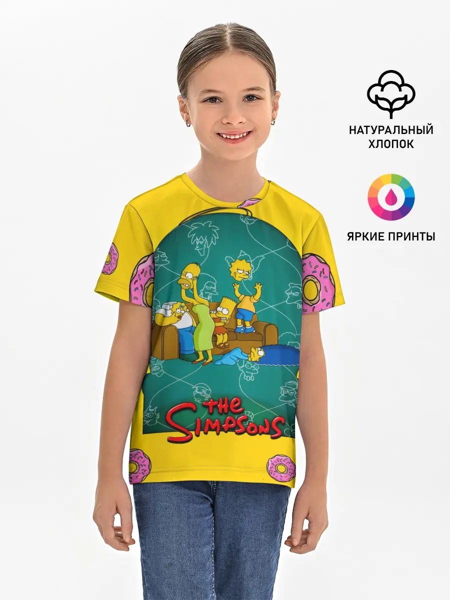 Детская базовая футболка / Симпсоны