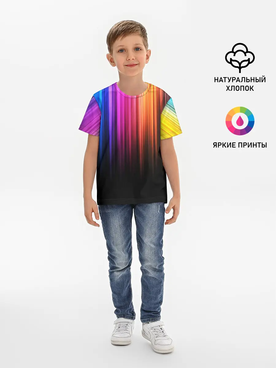 Детская базовая футболка / НЕОНОВЫЙ ЦВЕТ