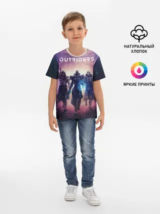 Детская базовая футболка / Outriders