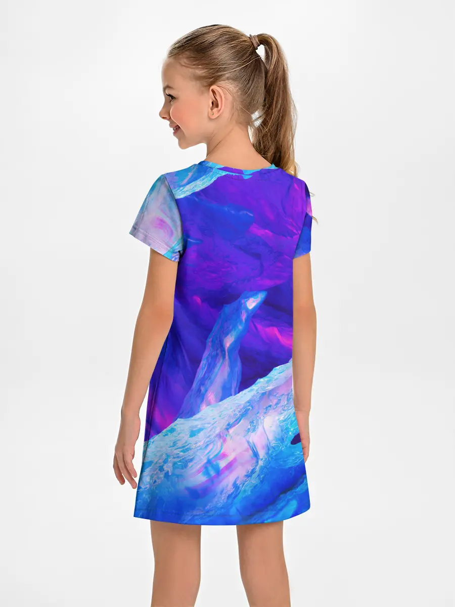 Детское платье / ЛЕДЯНОЙ НЕОН