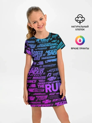 Детское платье / NFS ALL LOGOS NEON