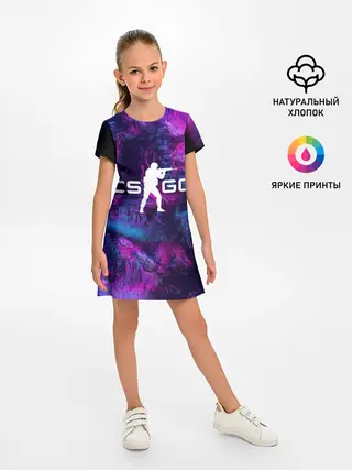 Детское платье / CS GO HYPER BEAST LANDSCAPE