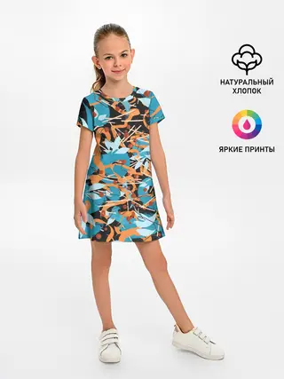 Детское платье / Яркие линии