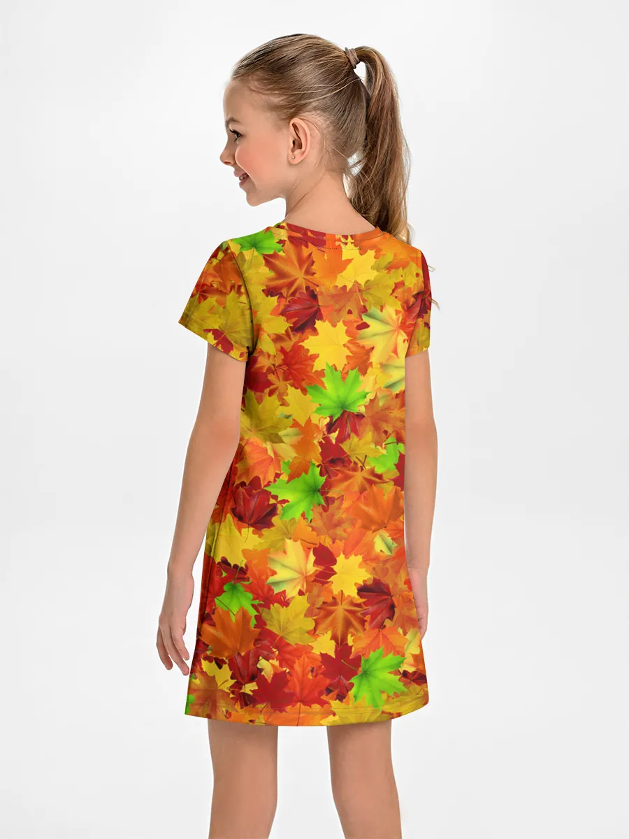 Детское платье / Кленовые листья