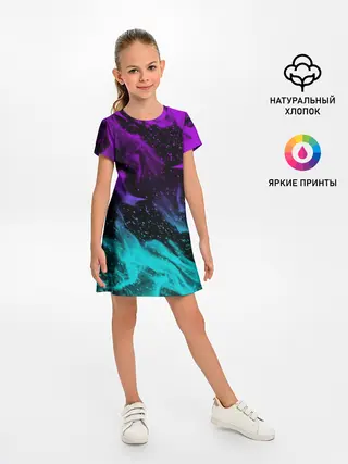 Детское платье / НЕОНОВЫЙ ОГОНЬ
