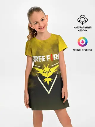Детское платье / FREEFIRE | YELLOW SMOKE