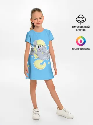 Детское платье / Пони в звёздном небе